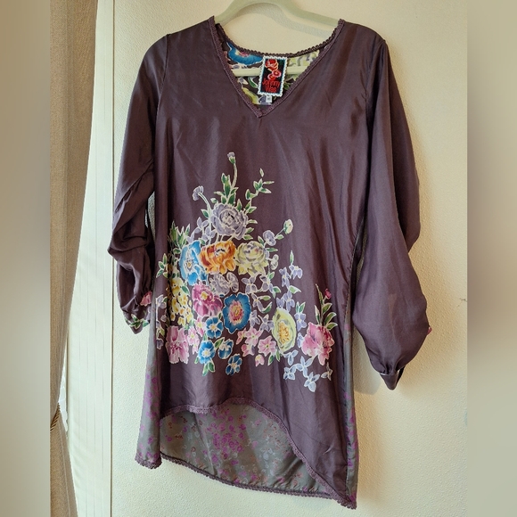 Johnny Was Women’s Harmonia Floral Mock Turtleneck Top Multicolor Size XL NWT